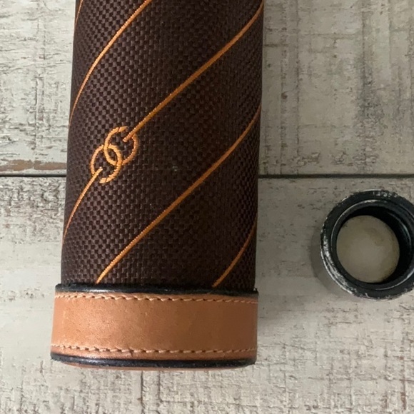 1970s Stunning GUCCI Brown Monogram Canvas Thermos Vacuum Flask. - Picture 9 of 12